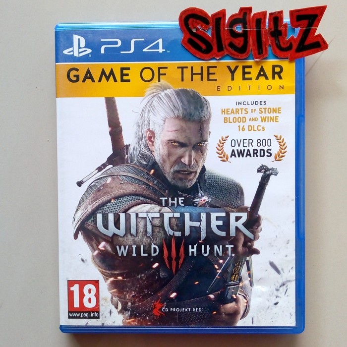 bd PS4 kaset game THE WITCHER 3 WILD HUNT GOTY