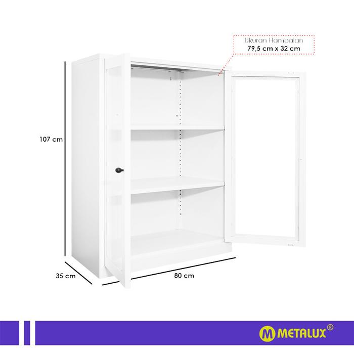 

BARANG TERLARIS METALUX IWAKI - Lemari Pajangan Besi Steel Rack Display