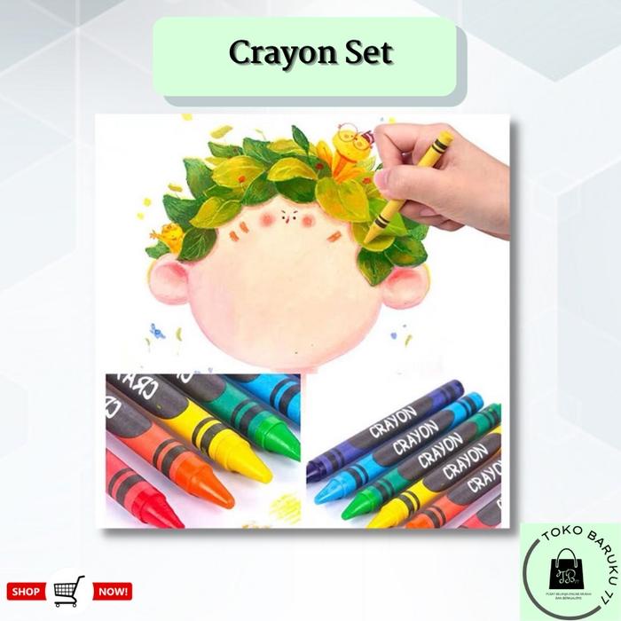 

Pensil Warna Crayon Set 208 Pcs Alat Menggambar Mewarnai Anak Board Paper Markers Good Quality