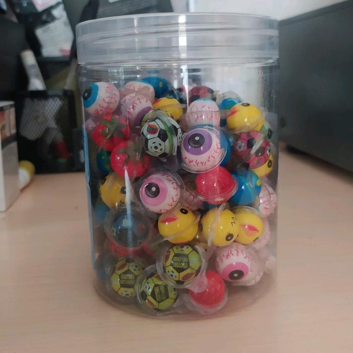 

Gummy Lunak mini Candy @120 pcs - Gummy Candy Mini Permen Lunak bulat mini Fruity Manis Toples