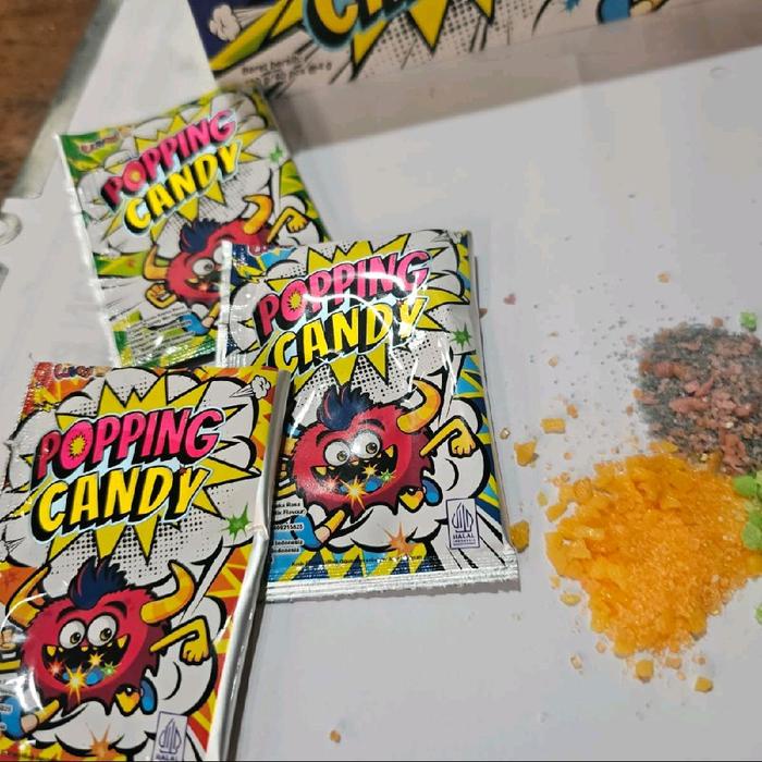 

Permen Popping Candy Mix Flavour rasa buah 1 box isi 40 pcs Snack Food