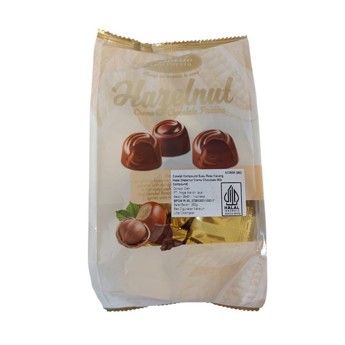 

ALESSIO CIOCCOLATO Creme Chocolate Praline 250g Hazelnut Durian Matcha Strawberry Yogurt