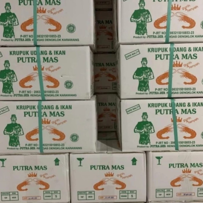 

SALE !!! KERUPUK KRUPUK UDANG PUTRA MAS KANCING K 1KG READYY