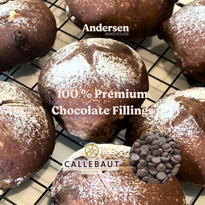 

Diskon Andersen Bakehouse 4Pcs Premium Double Choco Cream Cheese Soft Sourdough Packing Aman