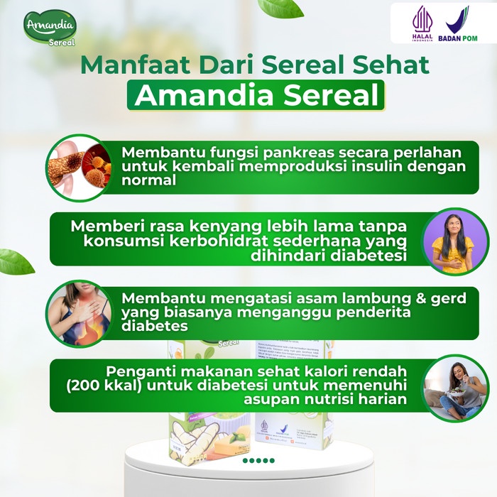 

Produk Viral Sereal Amandia Paket 3 Box Makanan Sehat Untuk Diabetesi Packing Aman