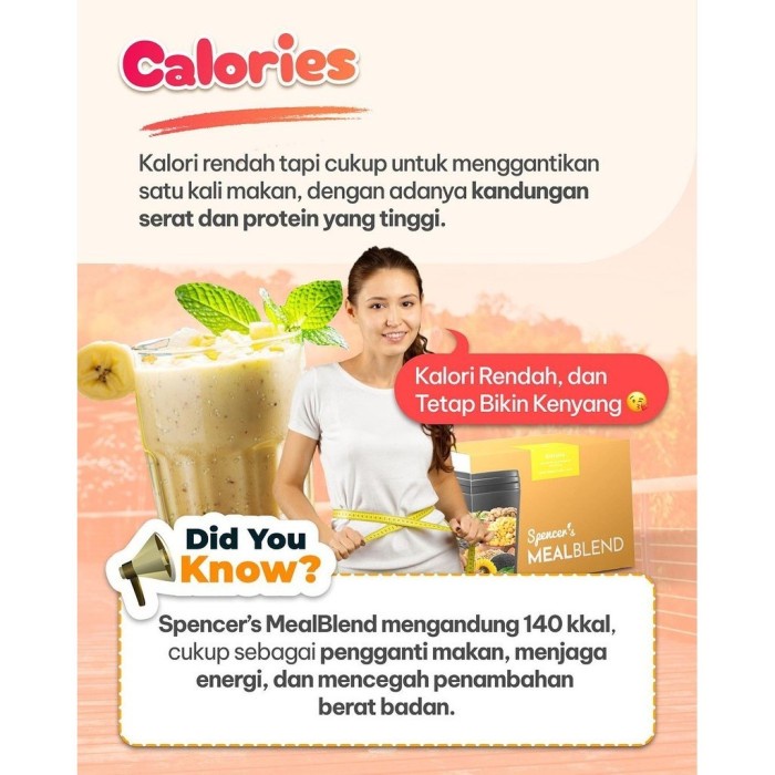 

Viral [Best Seller Rasa Coklat] Spencer'S Mealblend Multigrain Meal Replacement 1 Pouch Official