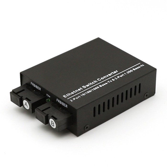 Kualitas No1 Media Converter 2 Port Fo 2 Port Lan Gigabit 2 Fo 2 Lan Fiber Optic