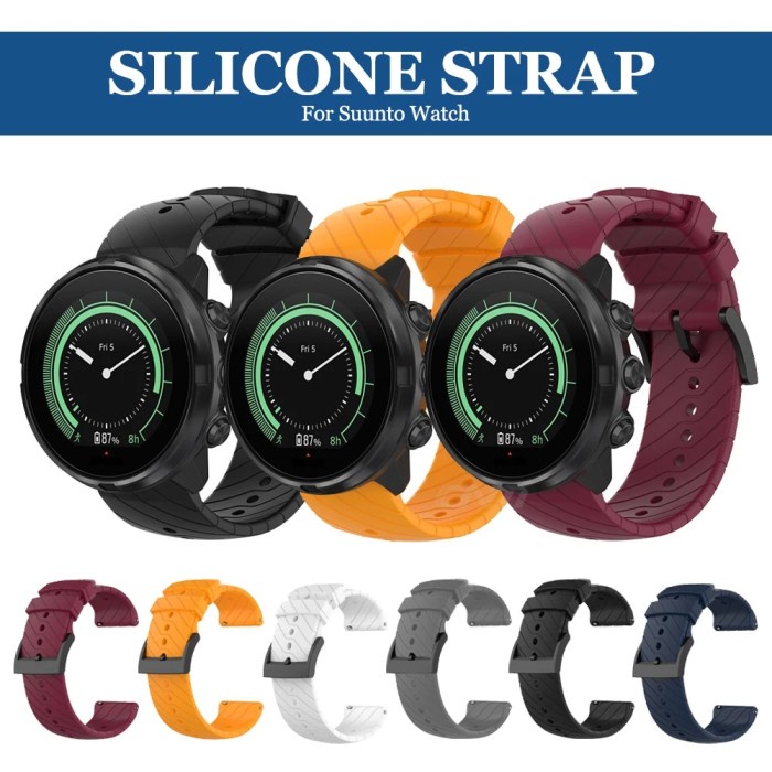 Silicone Watchband Strap for Suunto 7 9 Baro Spartan Sport Wrist HR