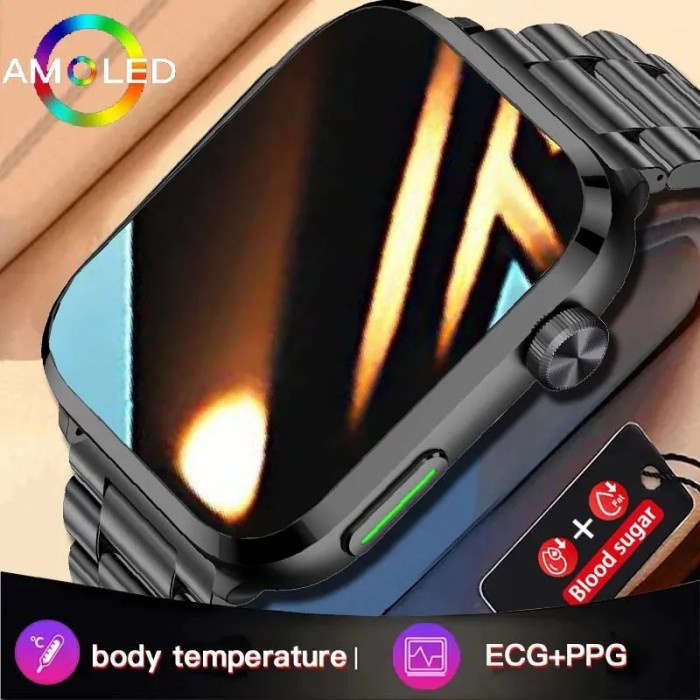 Men's ECG+PPG Health Smartwatch 2023 Bluetooth Call Waterproof blood