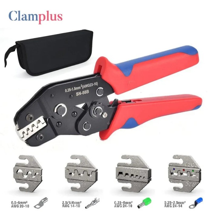 SN-58B Crimping Plier Multi-Jaws Kit for