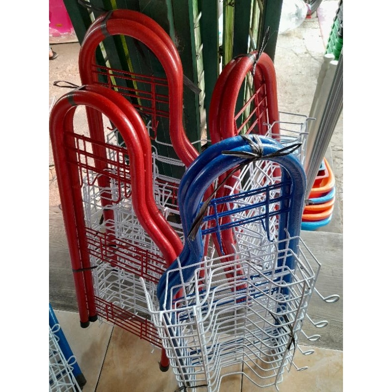 FREE ONGKIR RAK SUSUN 3, RAK PIRING BESI, RAK KECIL, RAK SERBAGUNA