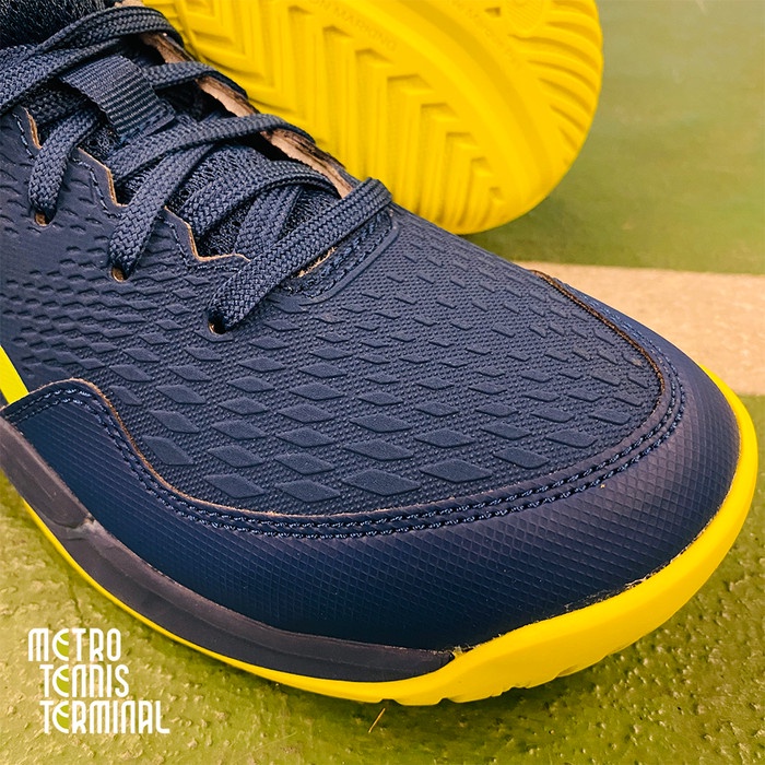 Asics Gel Resolution 9 GS Mako Blue Safety Yellow 2024 Tennis Shoes ( Sepatu Tenis Asics )