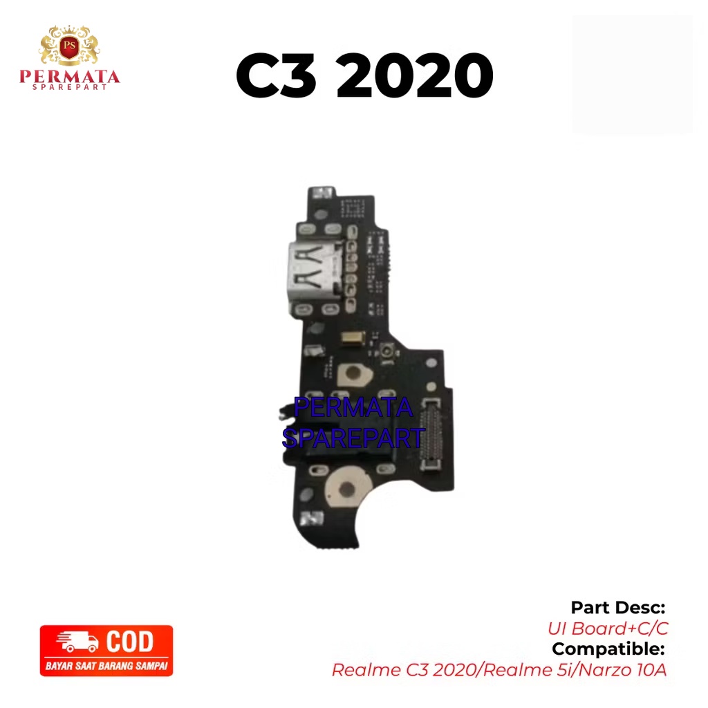 PAPAN CAS REALME C3 2020 | REALME 5i | NARZO 10A | KONEKTOR CAS HP