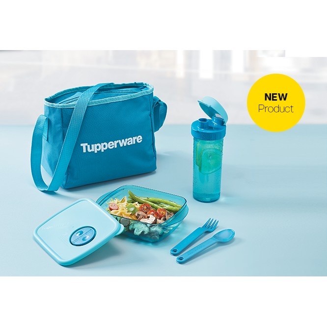 BEST SELLER Tupperware classy glam lunch box set / tas tempat bekal makan