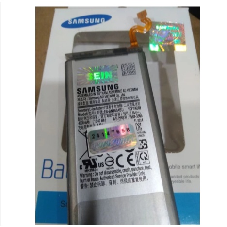 Genuine Samsung Sein Battery Batre Baterai Samsung Galaxy Note 9