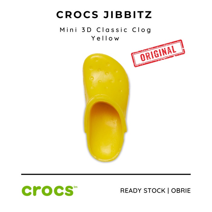 Jibbitz Crocs Original Mini 3D Classic Clog Yellow