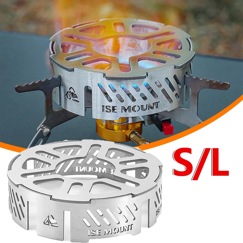 Mini Wind Shield Camping Stoves Windproof Ring S/L Stainless Steel Gas Picnic Cookers Outdoor Wind D