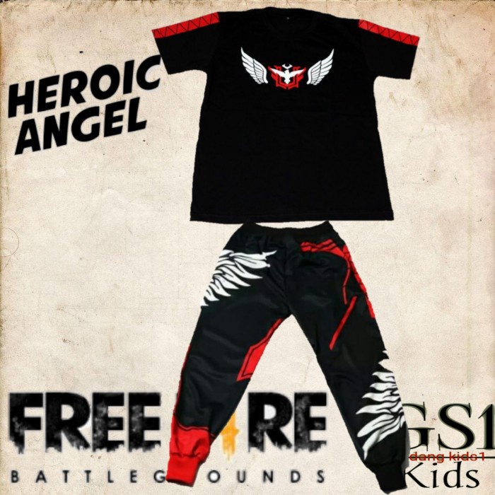 KAOS CELANA SETELAN ANAK BNL GAMING/ T-SHIRT ANAK FF/ CELANA GAMING FF