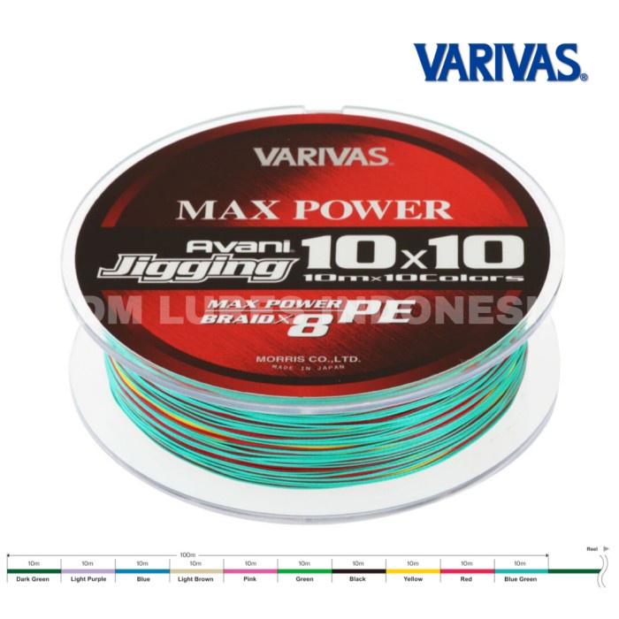 VARIVAS PE LINE AVANI JIGGING 10X10 MAX POWER X8 600M
