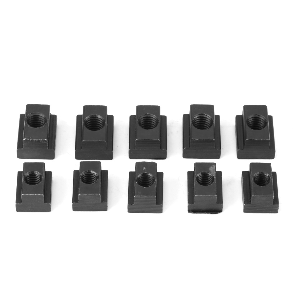 Black Oxide Finish T Slot Nuts M8/10 Threads Fit Into T slots In Machine Tool Tables Fasteners T Slo