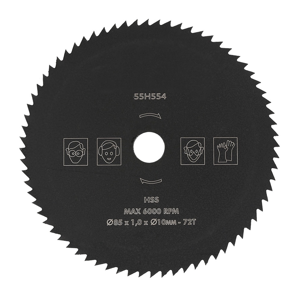 85mm*10mm 72T HSS Circular Saw Blade Cutting Disc Wheel For Wood Metal Circular Cutting Saw Circular