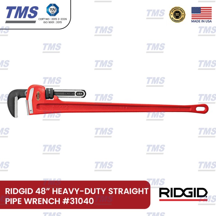 Kunci Pipa Ridgid Pipe Wrench 48" #31040 Original
