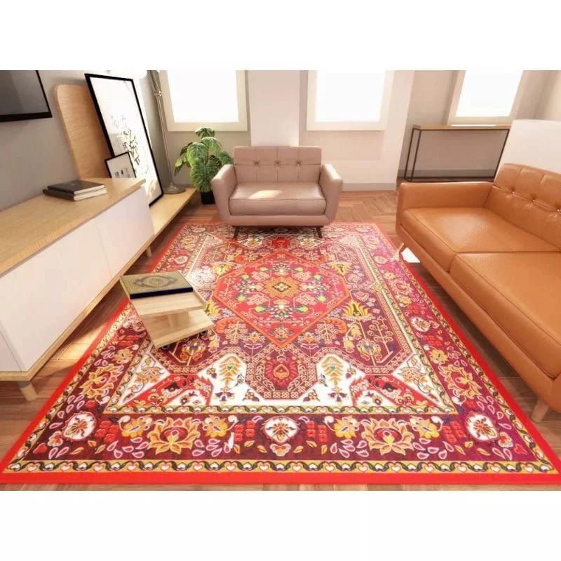 Tahan Lama Karpet Lantai Turki Ostrich Jumbo 240Cm X 205Cm / Ambal Karpet Permadani Motif Classic