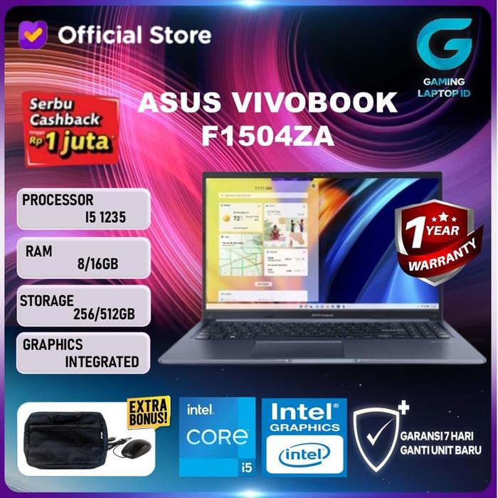 Asus Vivobook F1504Za I5 1235 16Gb 512Gb W11Pre 15.6" Fhd
