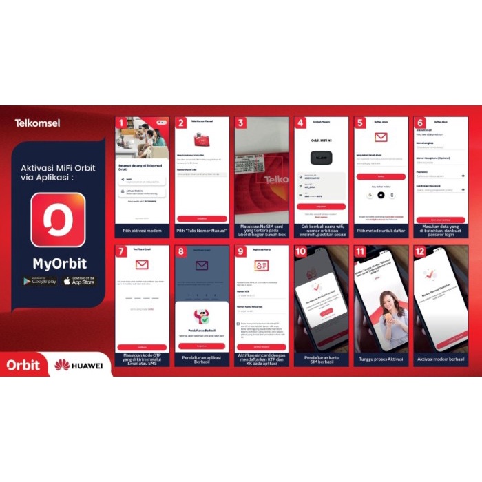 MODEM FI 4G HUAWEI E5576 + 14GB TELKOMSEL unlock all gsm