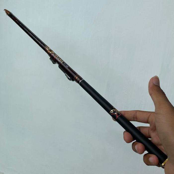 Joran tegek Set Kolong Bahan Carbon Ruas Pendek dan Panjang Ringan dan Kuat Medium Action