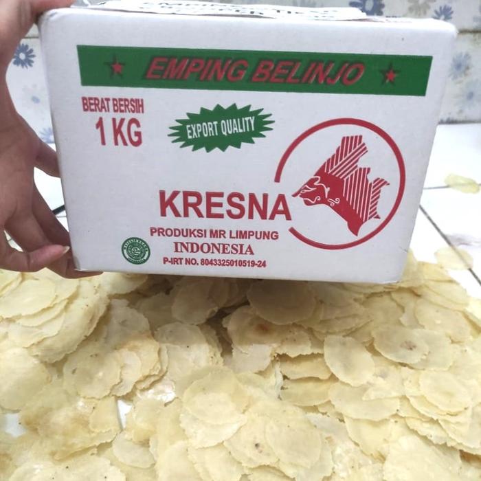 

LIVE Emping Melinjo Mentah 1 kg full Kering Tipis Organik - Kemasan kardus emping- Keripik