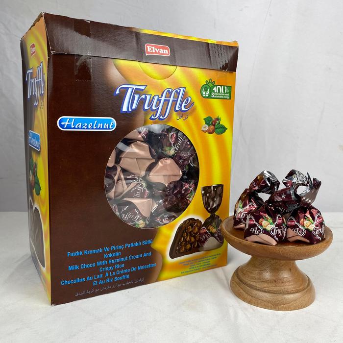 

Coklat Elvan Truffle Rasa Hazelnut 500 gram - Oleh2 Haji dan Umroh - Food, Chocolate Snack Cemilan
