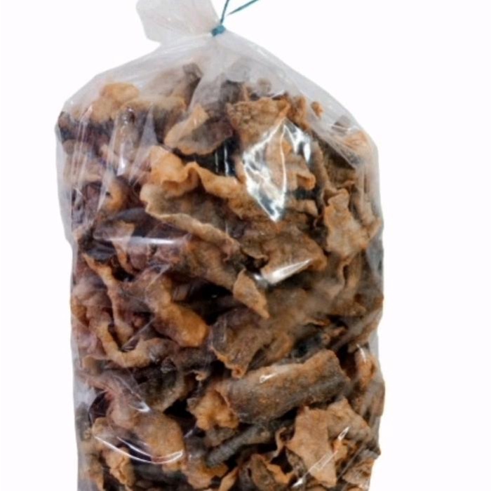 

KERIPIK KULIT IKAN RASA PEDAS 500 GR. seafood, cemilan sehat, cemilan