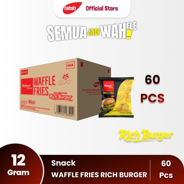 

[BUNDLE 60 PCS] Waffle Fries Richburger 12 gram