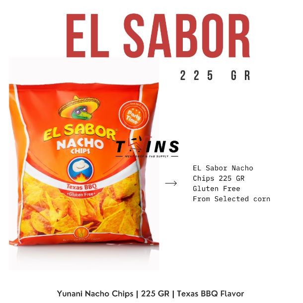 

EL SABOR NACHO CHIPS TEXAS BBQ 225 GR