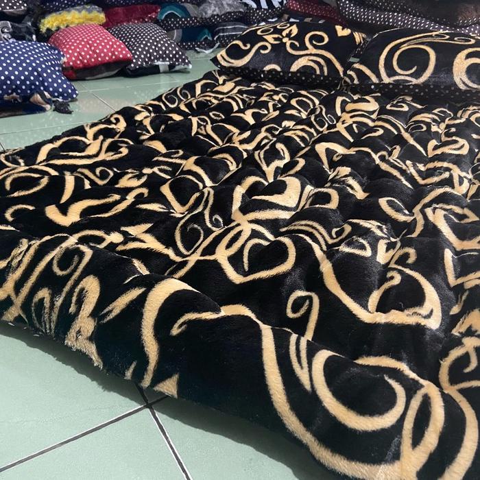 Kasur lantai BULU MOTIF - kasur santai depan tv - MY PEARS Rasfur Bantal Furniture kasur lipat -