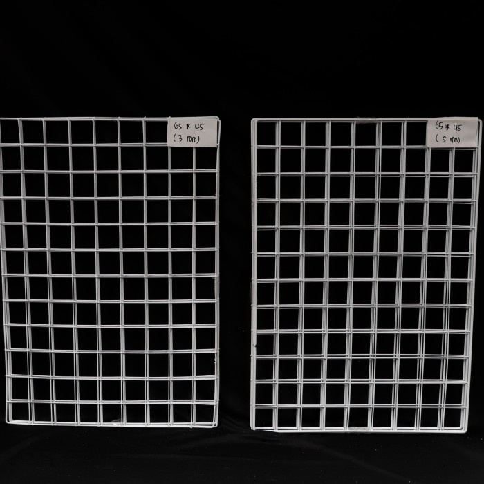 Kawat Ram 65x45Cm Tebal, Rak Display Aksesoris HP, Rak Gantung Putih