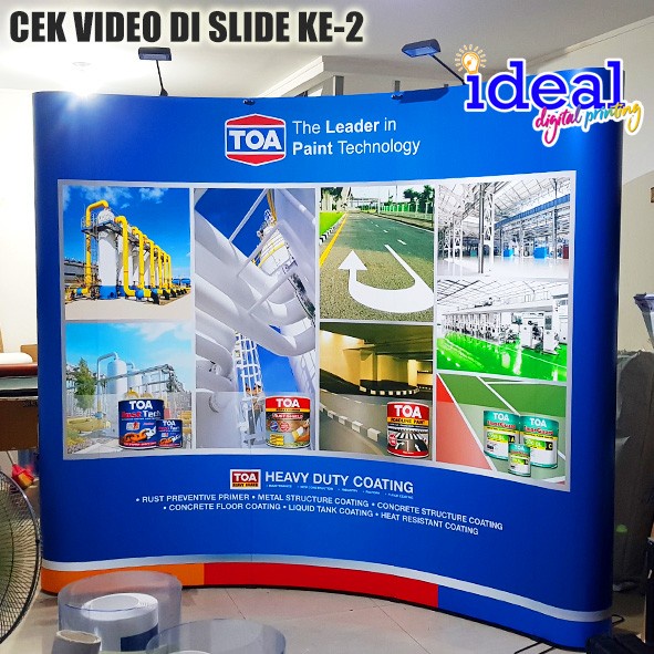 

HOT SALE! Backwall, Backdrop Pameran, Backdrop portable modul 3x3