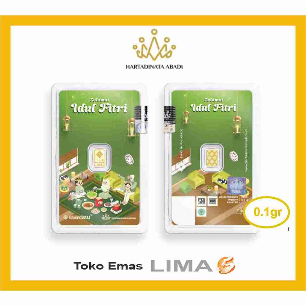 LM Emas Logam Mulia Hartadinata 0.1 Gram Micro Gold Antam Emas Kita Birthday Ultah Wedding Nikah