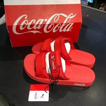 BEST SELLER Sandal PUMA Wilo COCA COLA Racing Red- Whit 387042 01