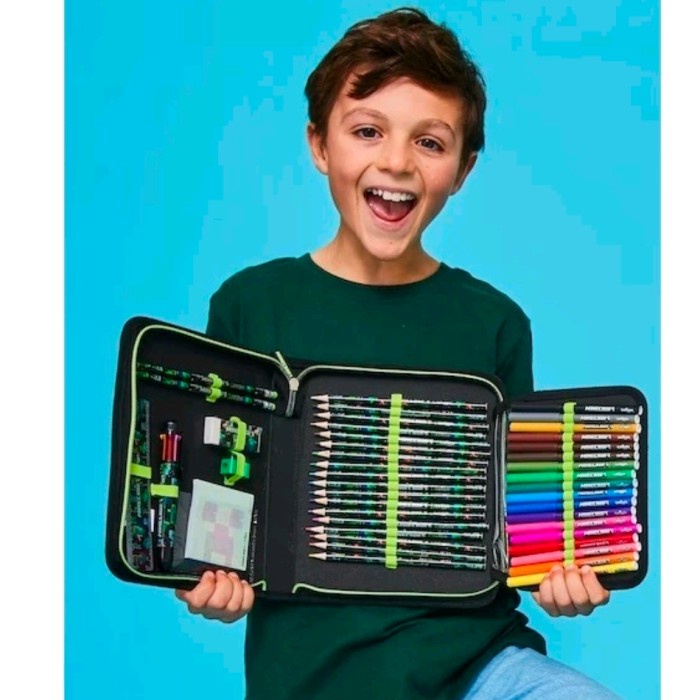 

Smiggle Zip It Minecraft/Stationery Minecraft/Kado/Alat Tulis set/Kado Kode 979