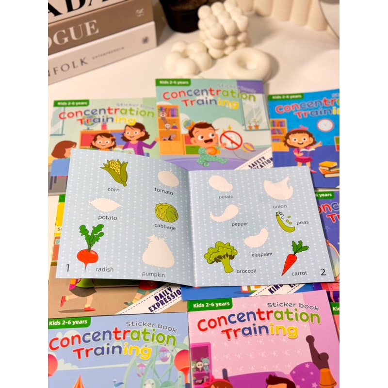 

Gratong Sticker Book Concentration Training Buku Aktivitas Anak Menempel Sticker Stiker Reusable