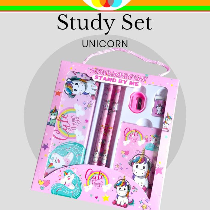 

8822A STUDY SET ANAK PERLENGKAPAN SEKOLAH ANAK ALAT TULIS SET ANAK ATS ATK KADO ANAK HADIAH ULANG