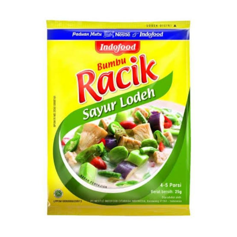 

HJE Bumbu racik indofood sayur asem / ikan / sop / tumis / nasi goreng / tempe / lodeh