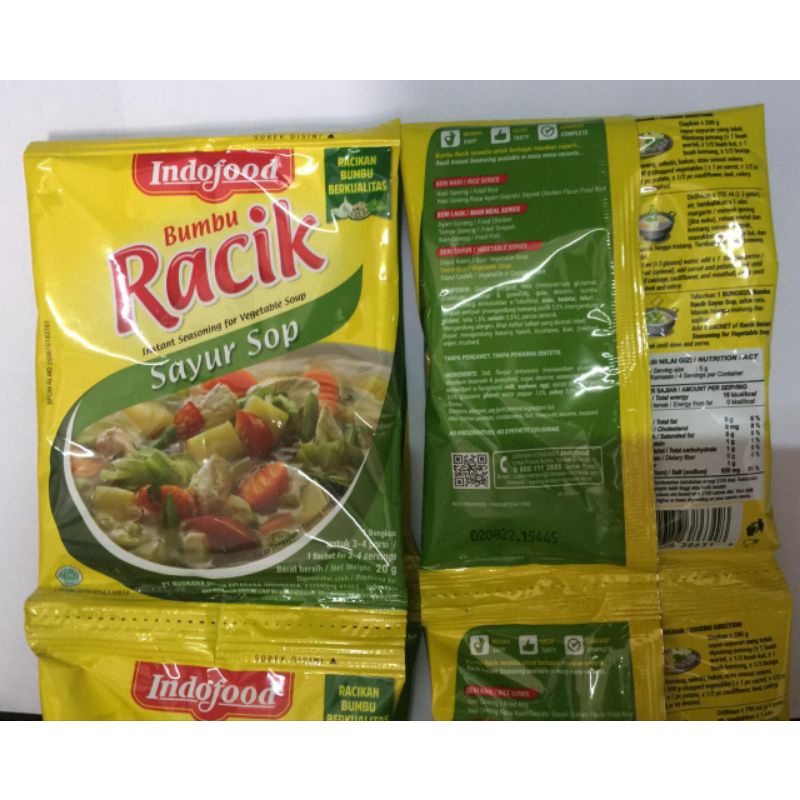

HJE Bumbu Racik Sayur Sop Indofood Per Sachet