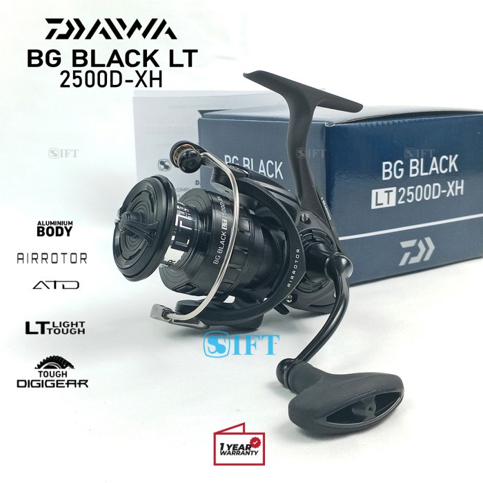 Terbaik Reel Daiwa Bg Black Lt Metal Body 2500 S/D 14000 Laut [21] Resmi