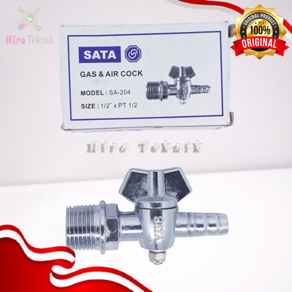 HJE SATA Kran Gas LPG SATA Single / Keran Gas Angin / Kran Oven Gas Water Heater Kompor Martabak