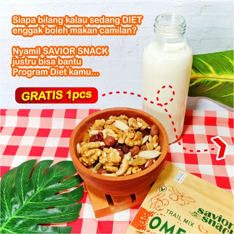 

CEMILAN DIET PENURUN BERAT BADAN SUPLEMEN MAKANAN SEHAT PELANGSING ALAMI OMEGA+ SAVIOR SNACK