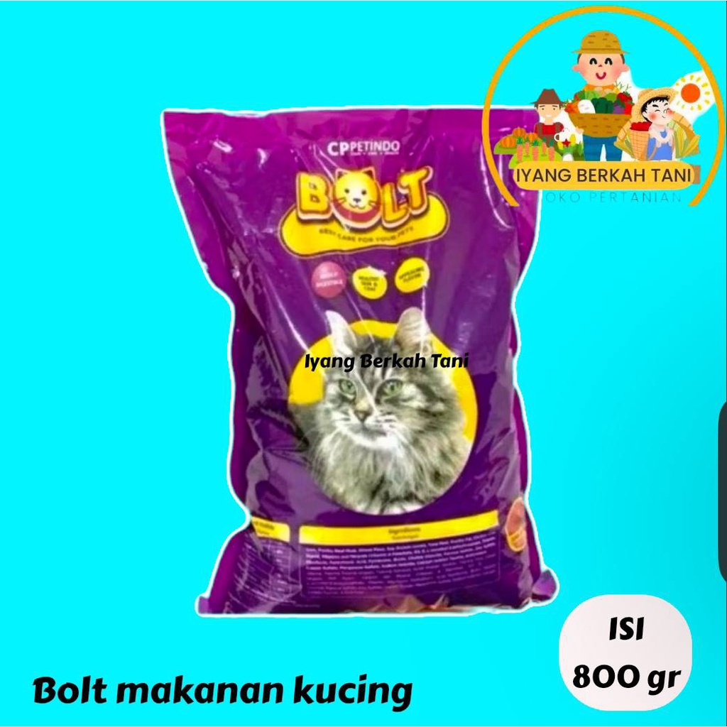 

Makanan Kucing Dewasa BOLT TUNA BENTUK IKAN isi 800 gram
