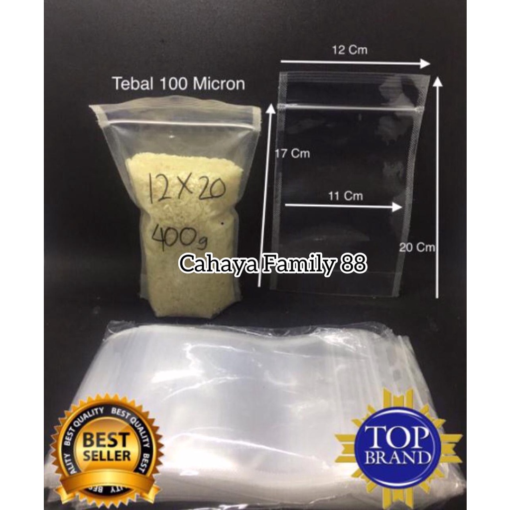 

Plastik Standing Pouch 12x20 Double Seal (50 Lembar)